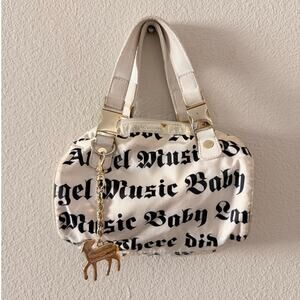 L.A.M.B Gwen Stefani LeSportsac Mini Barrel Bag White